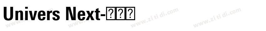 Univers Next字体转换